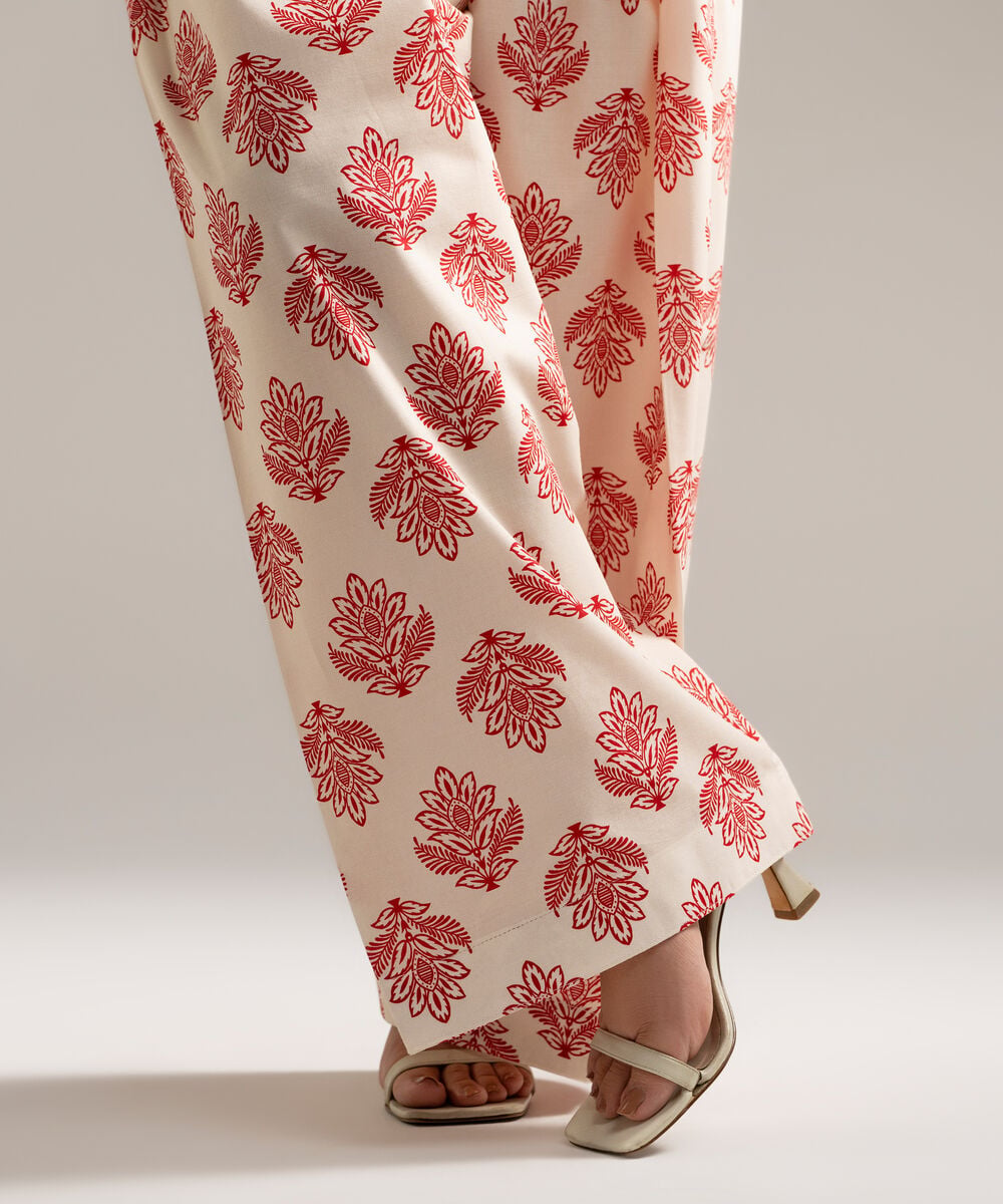 Printed Cambric Farshi Shalwar โ Sapphire view 3