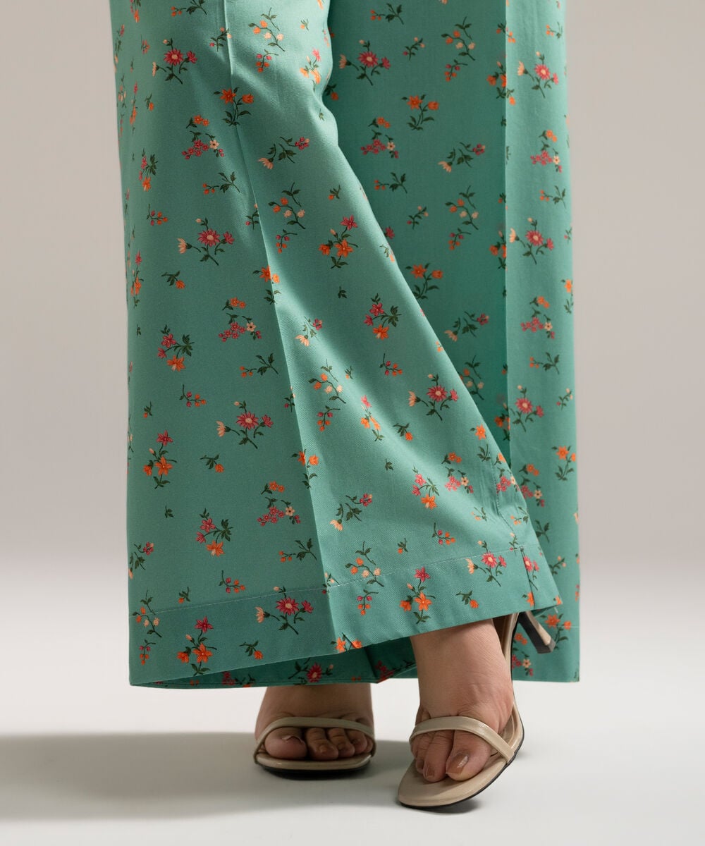 Printed Lawn Shirt — Sapphire