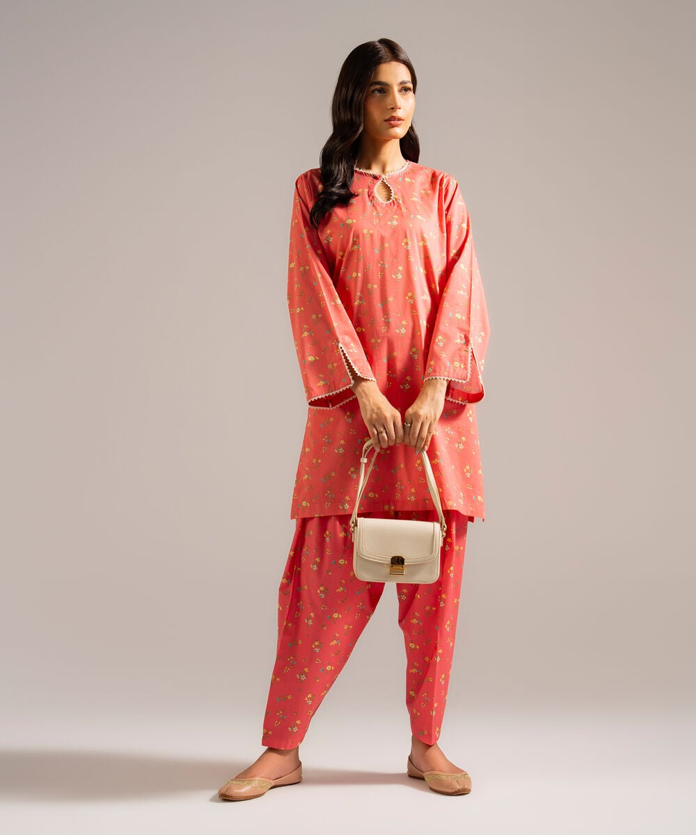 Printed Lawn Shirt โ Sapphire view 3