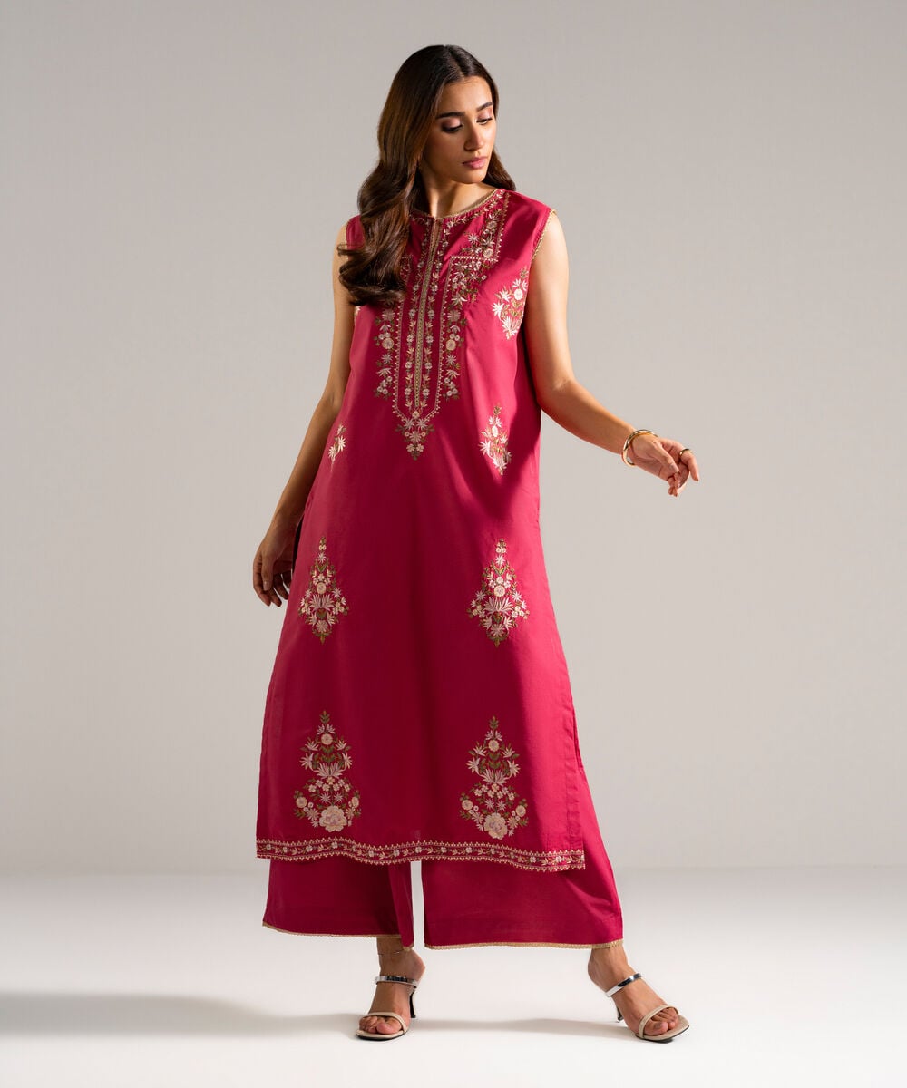 Printed Jacquard Dupatta — Sapphire
