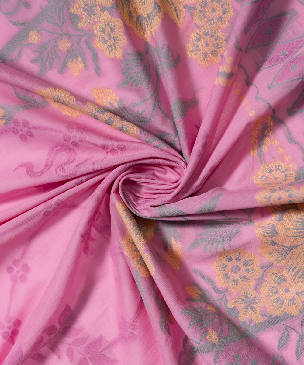 Printed Jacquard Dupatta โ Sapphire view 3