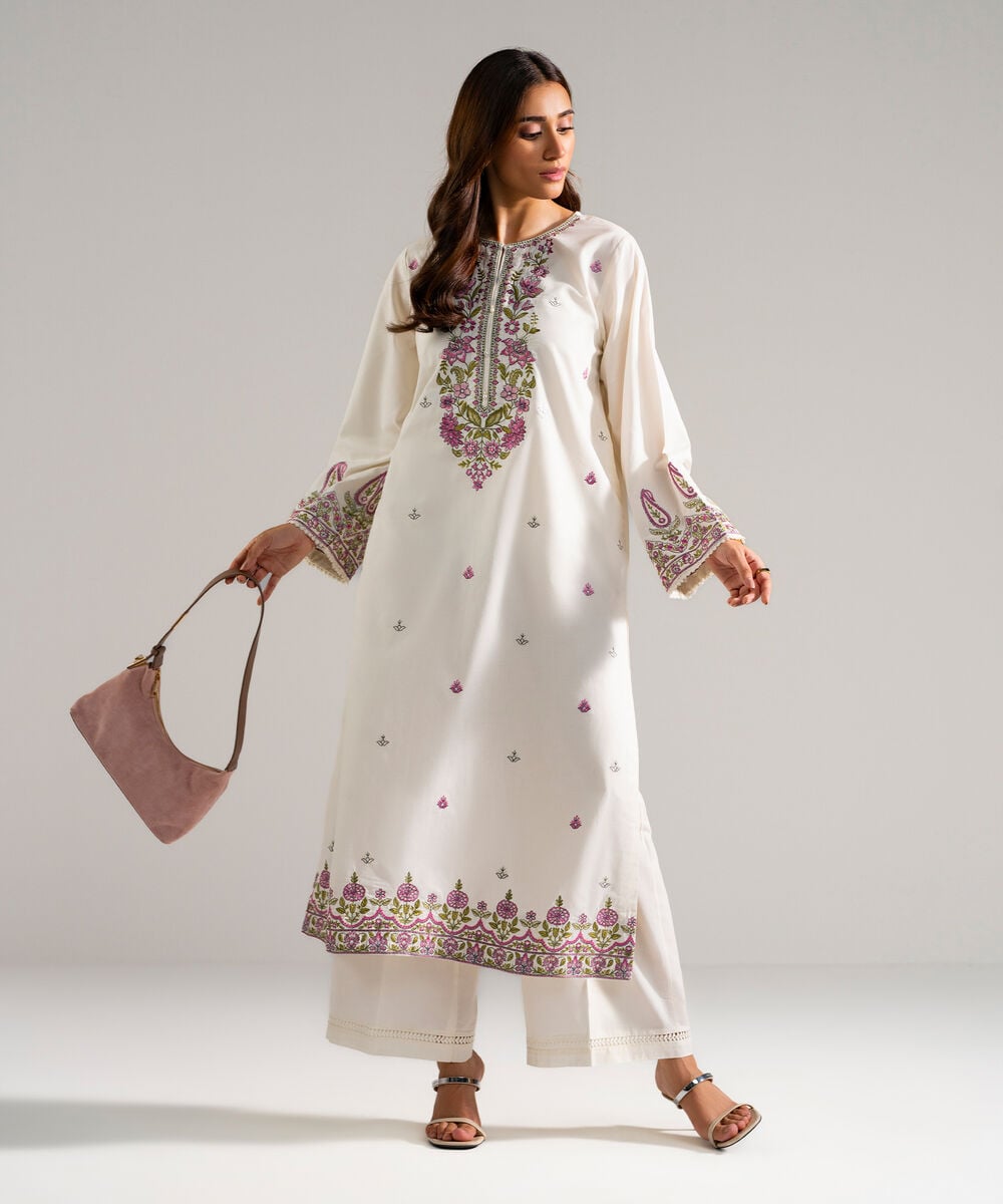 Printed Jacquard Dupatta — Sapphire
