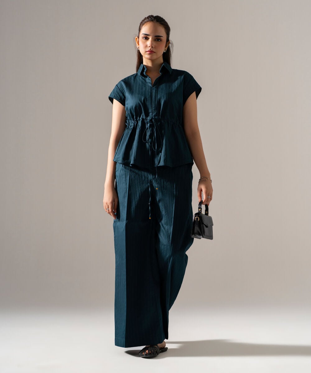 2 Piece - Solid Dobby Suit — Sapphire