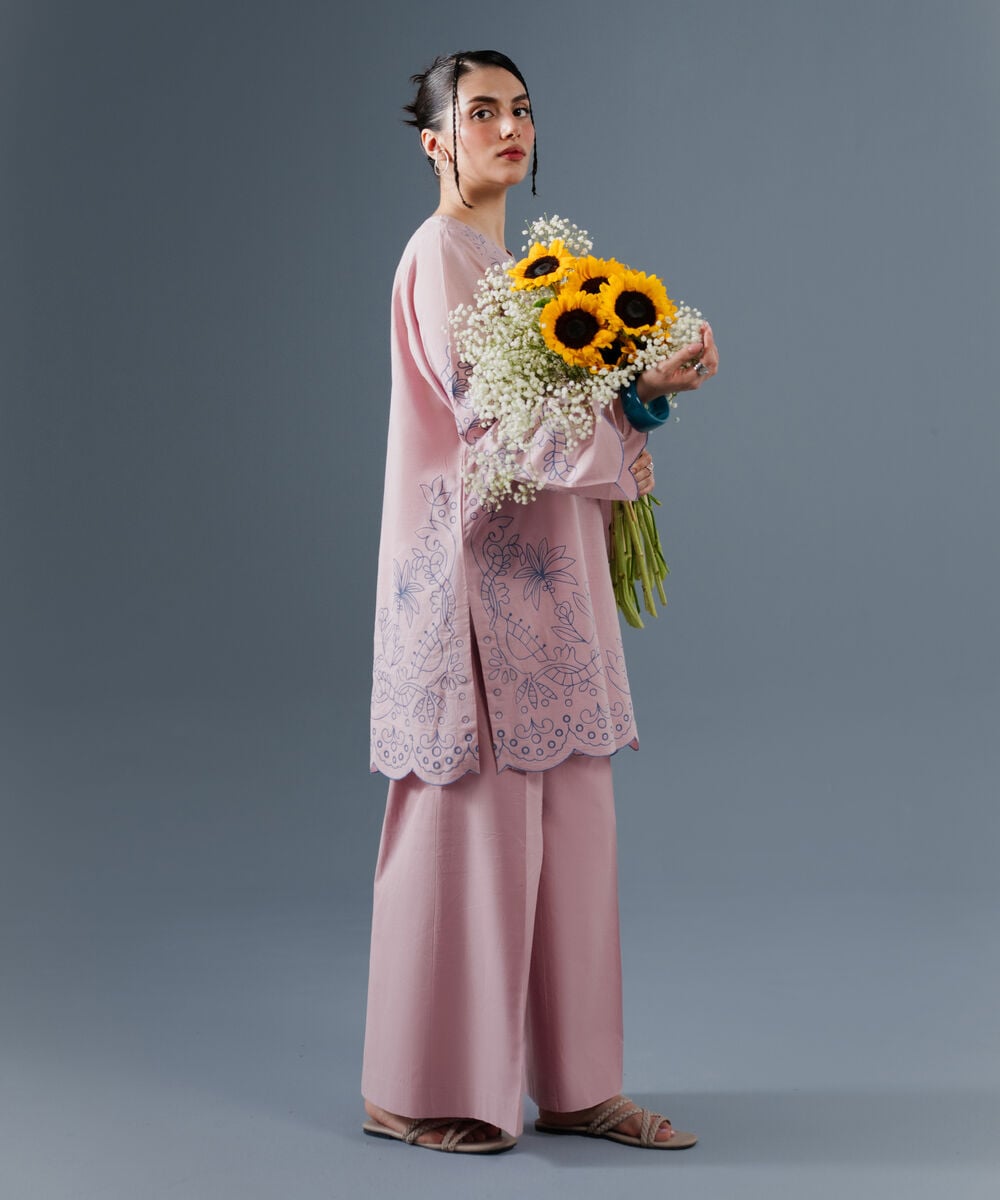 2 Piece - Printed Lawn Suit — Sapphire view 3