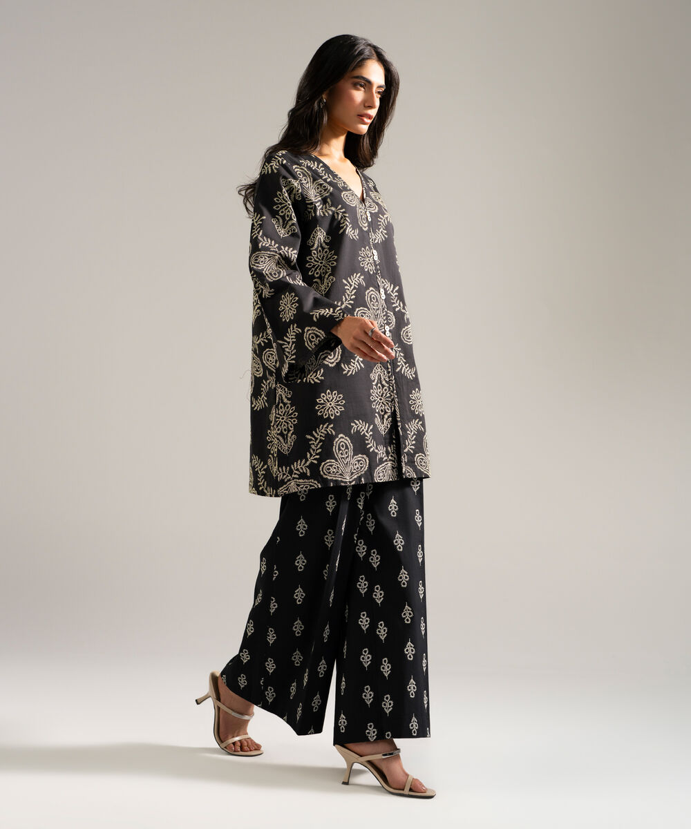 2 Piece - Printed Lawn Suit — Sapphire view 3