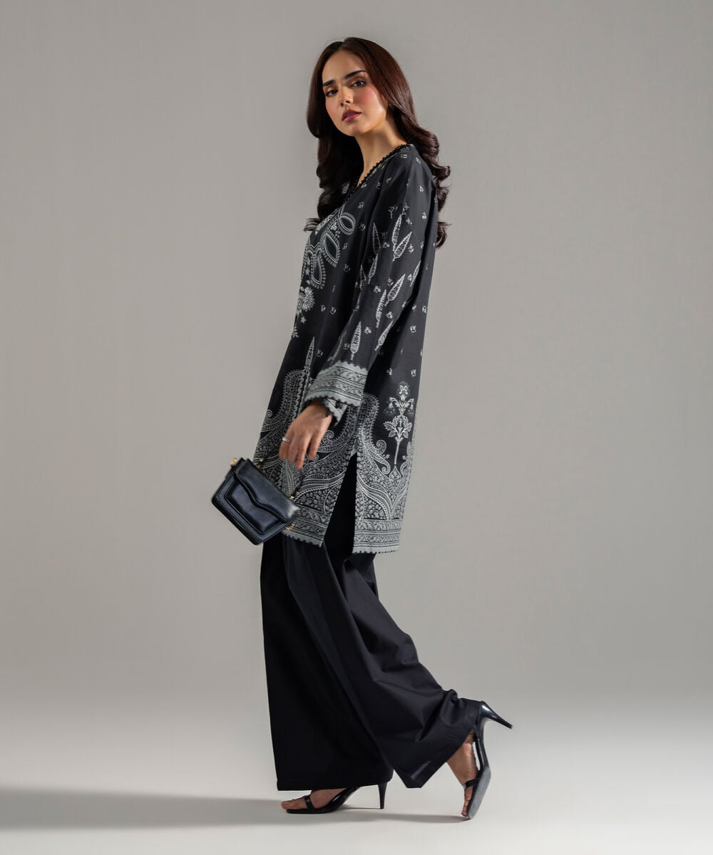 2 Piece - Printed Lawn Suit โ Sapphire view 3