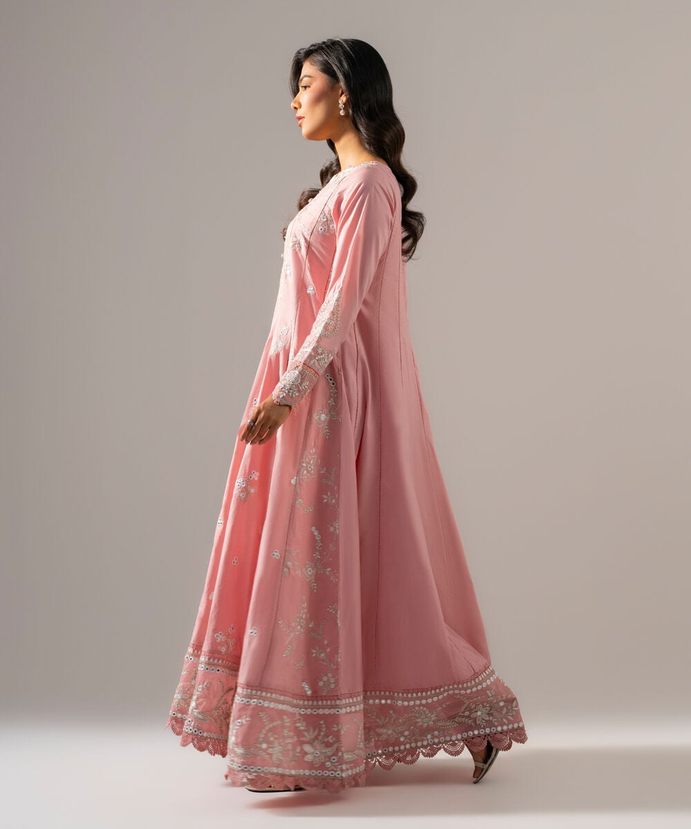 3 Piece - Embroidered Dobby Suit โ Sapphire view 3