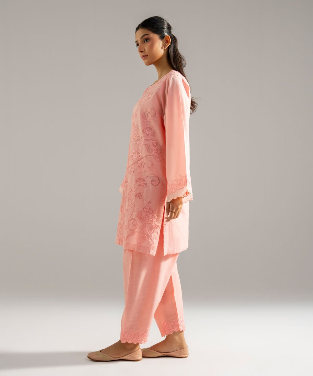 2 Piece - Embroidered Crosshatch Suit — Sapphire view 3