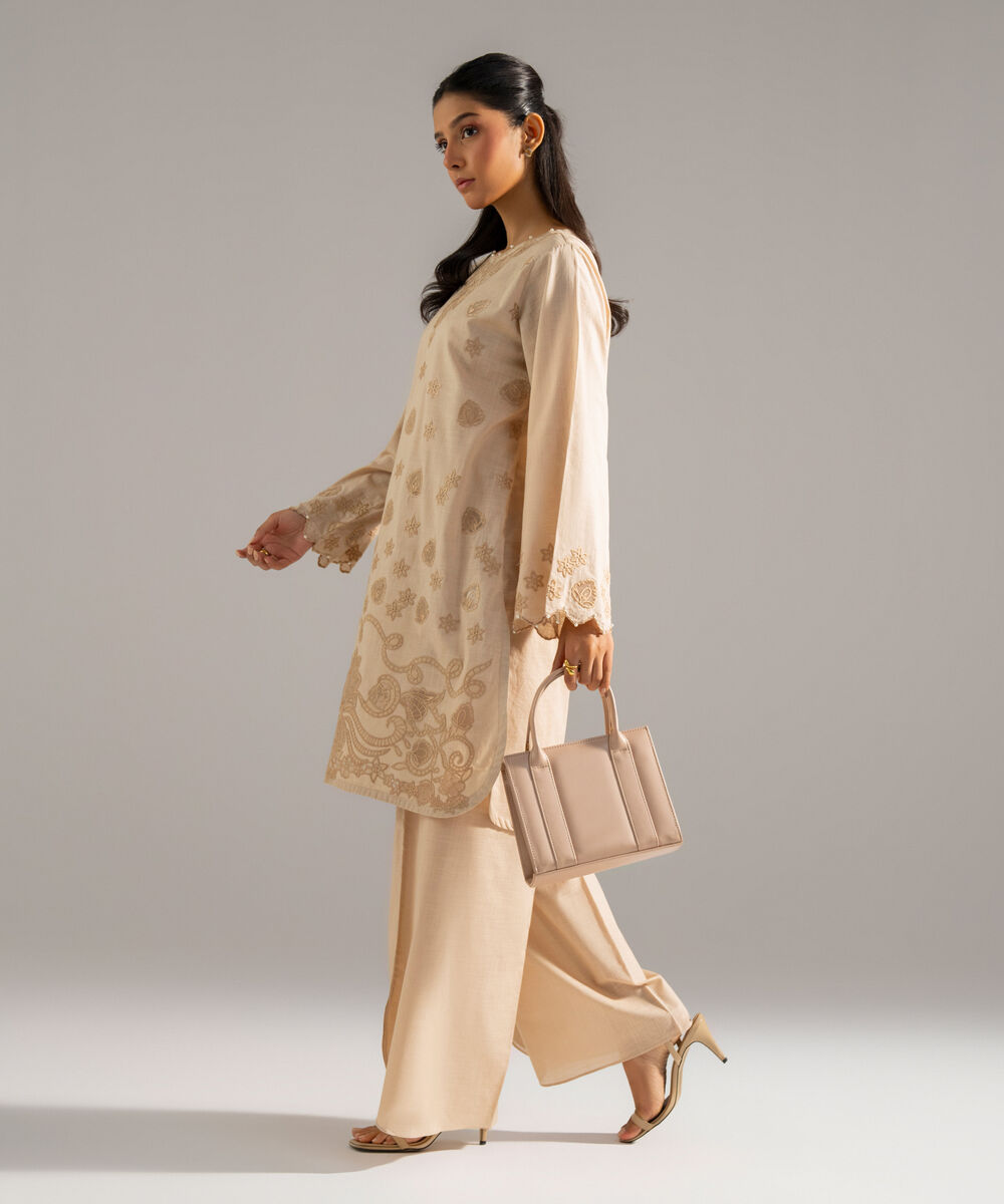 2 Piece - Embroidered Crosshatch Suit — Sapphire view 3