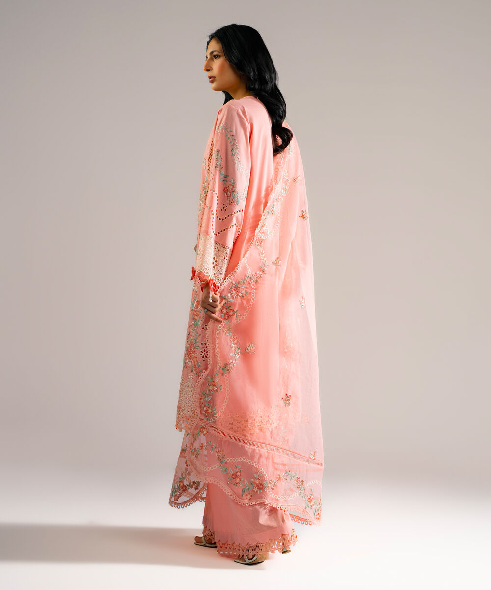 3 Piece - Embroidered Crosshatch Suit — Sapphire view 3