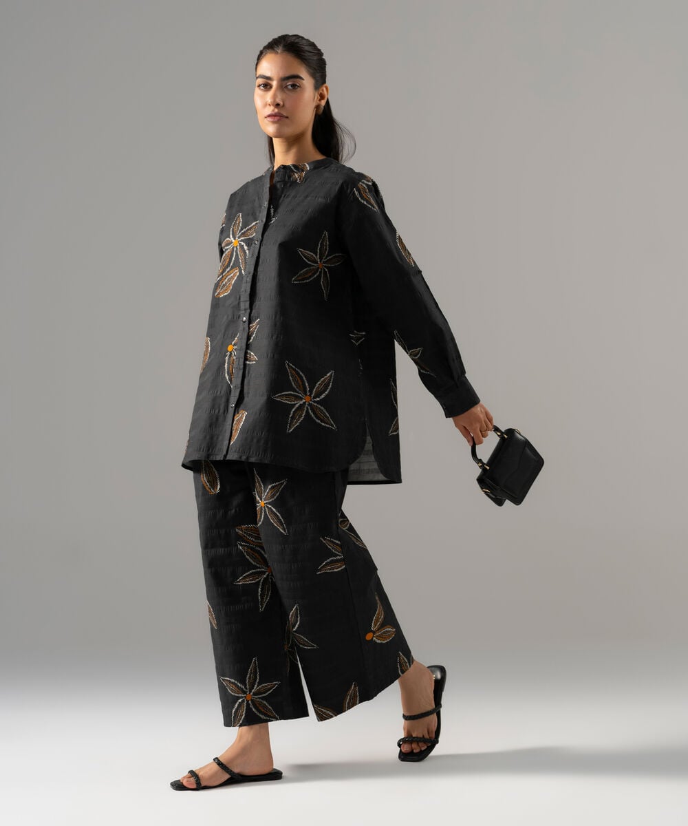 2 Piece - Printed Seersucker Suit โ Sapphire view 3