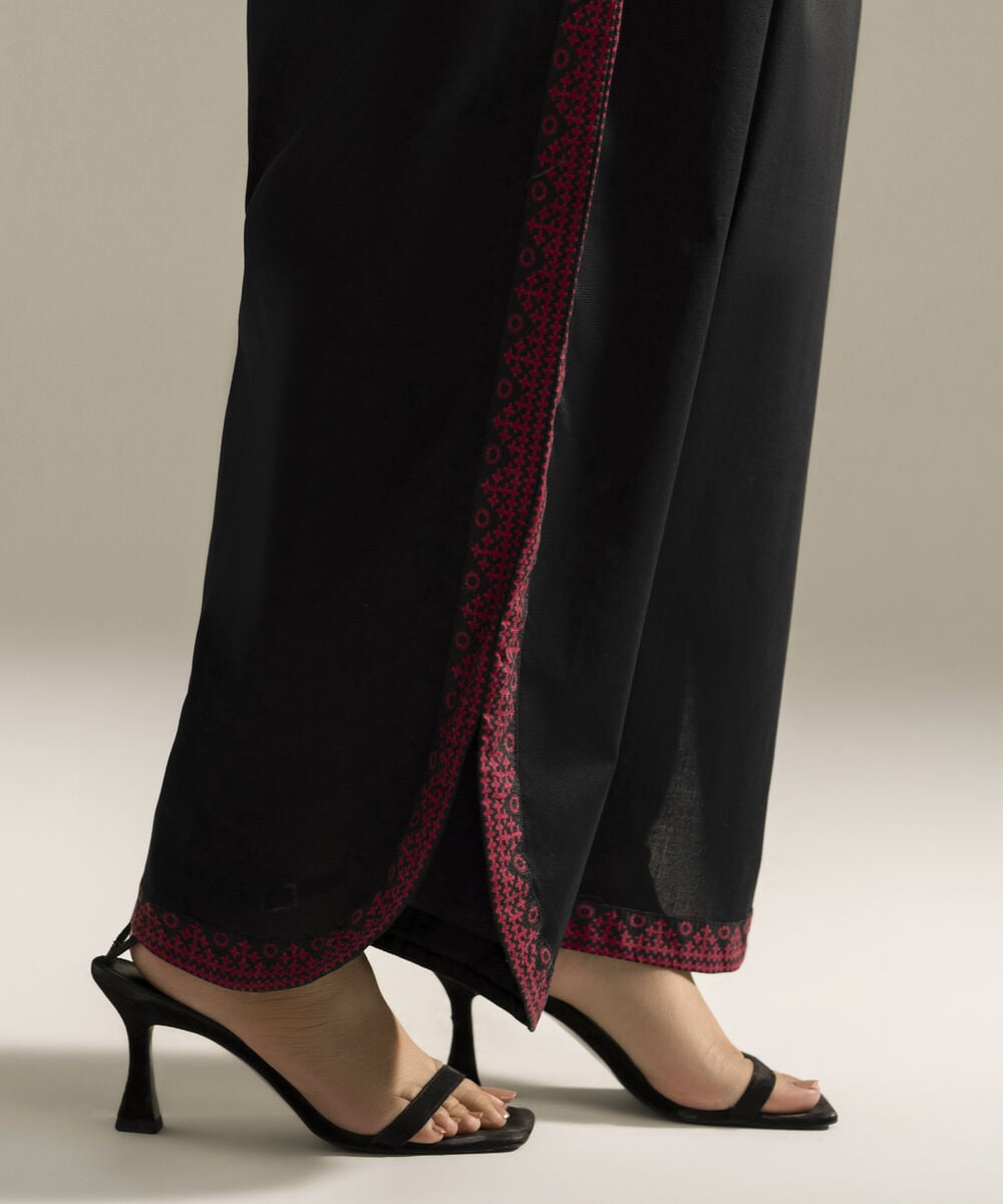 Solid Cambric Shalwar โ Sapphire view 3