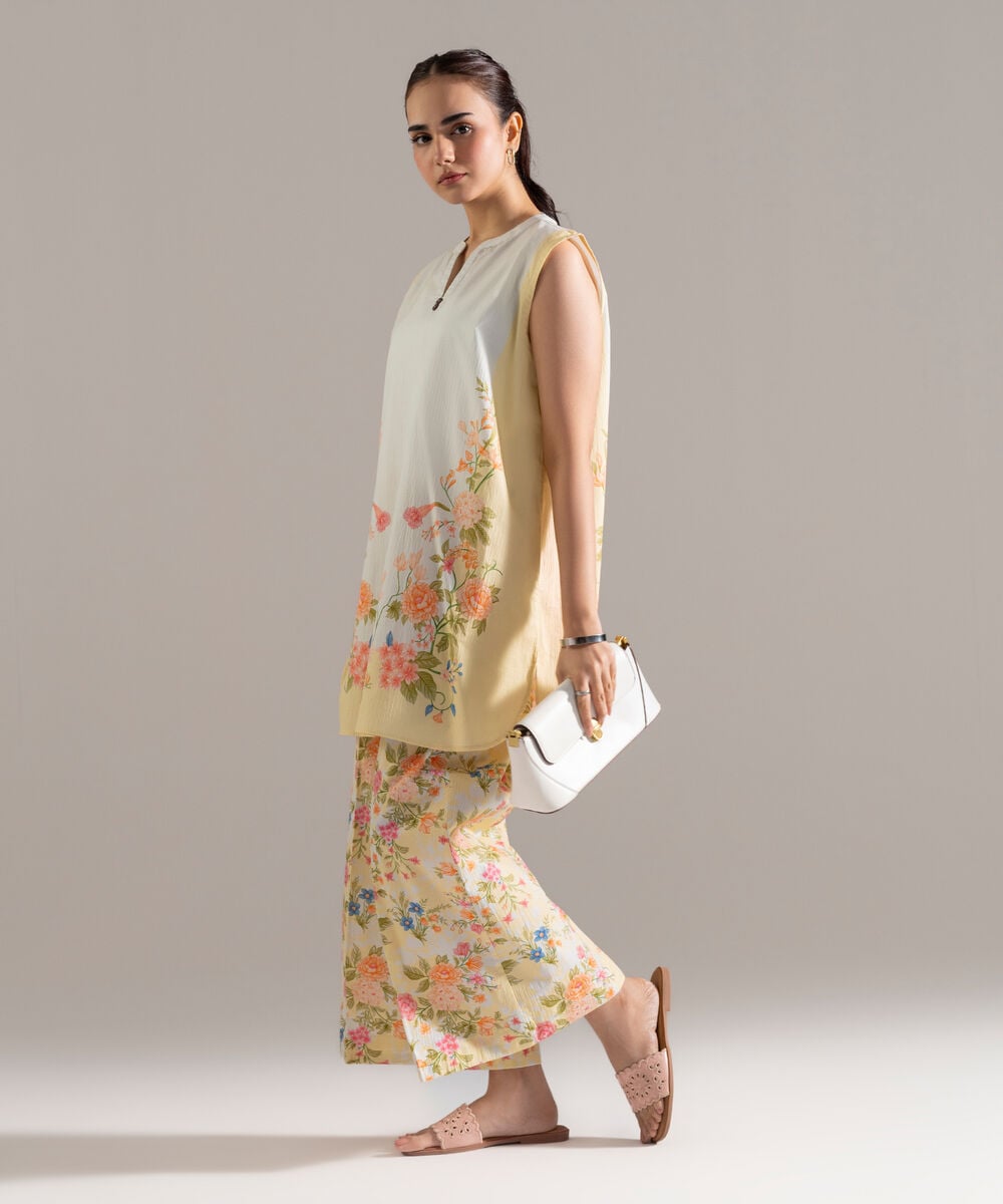 2 Piece - Printed Seersucker Suit โ Sapphire view 3