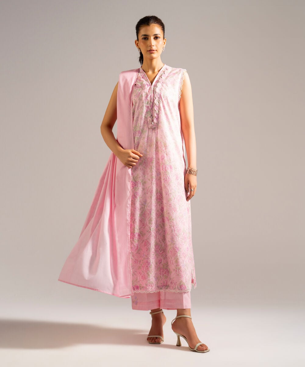 Textured Voile Dupatta — Sapphire