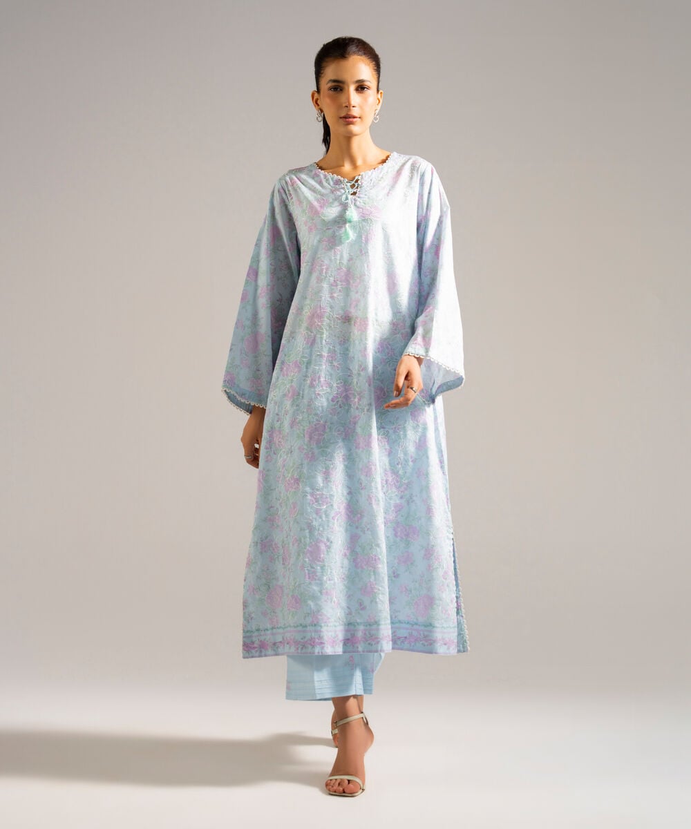 Textured Voile Dupatta — Sapphire
