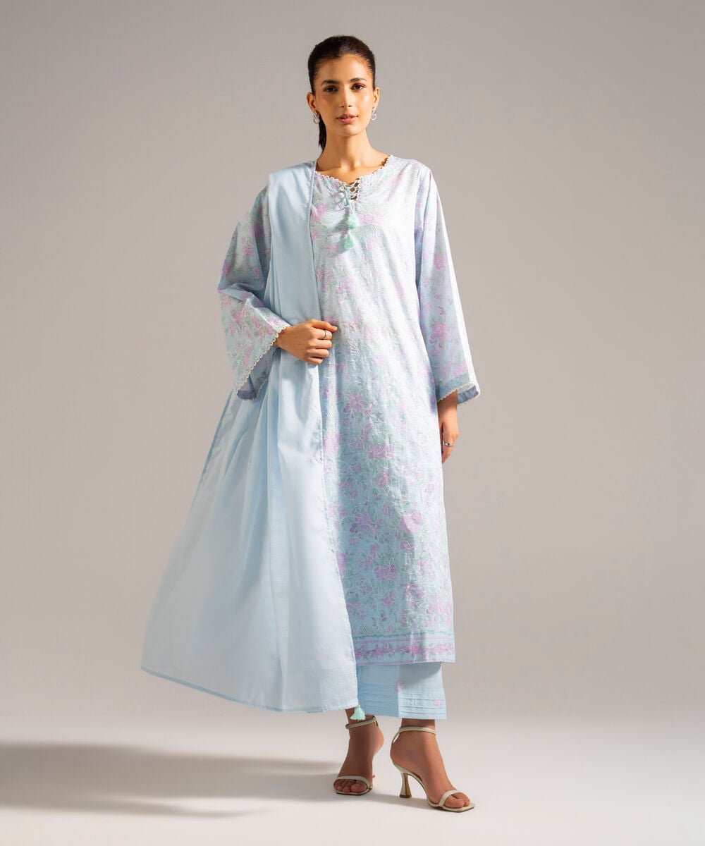 Textured Voile Dupatta โ Sapphire view 3